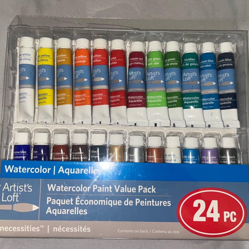 Artist's Loft Watercolor Paint Aquarelle 24pc Value Pack